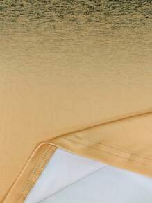 SHEIN LUNE 大码夏季休闲渐变色V领短袖T恤 - 彩色 - 查看 5