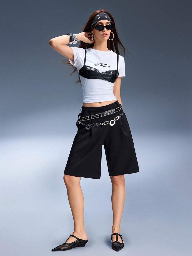 CUCCOO GRLICON Women's Y2K Punk Style High Heel Pumps, Suitable For Motorcycle, Cool Girl, Halloween, Christmas, Party Outfits