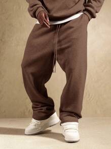 Quần thể thao nam SUMWON, màu đen, dáng rộng | Phong cách đường phố | Cần thiết cho INS | Thoải mái thường ngày | Phải có cho mùa lễ hội, chiếc quần thể thao dáng rộng màu đen này được làm từ chất liệu cao cấp, mang lại sự thoải mái và thoáng khí, hoàn hảo để phối cùng bất kỳ trang phục thể thao hoặc thường ngày nào. Thiết kế tối giản làm cho nó trở thành lựa chọn lý tưởng cho nhiều dịp khác nhau. Trơn - Màu nâu Sô-cô-la - Xem 5