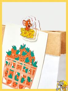 TOM & JERRY X SHEIN 3件套可爱奶酪和卡通图案发夹