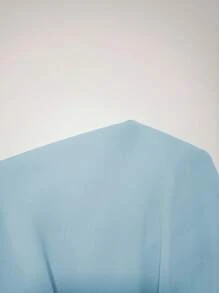 Franclia 法式优雅通勤风纯色领口金属装饰纽扣短袖腰带装饰女式衬衫，适合大学穿着