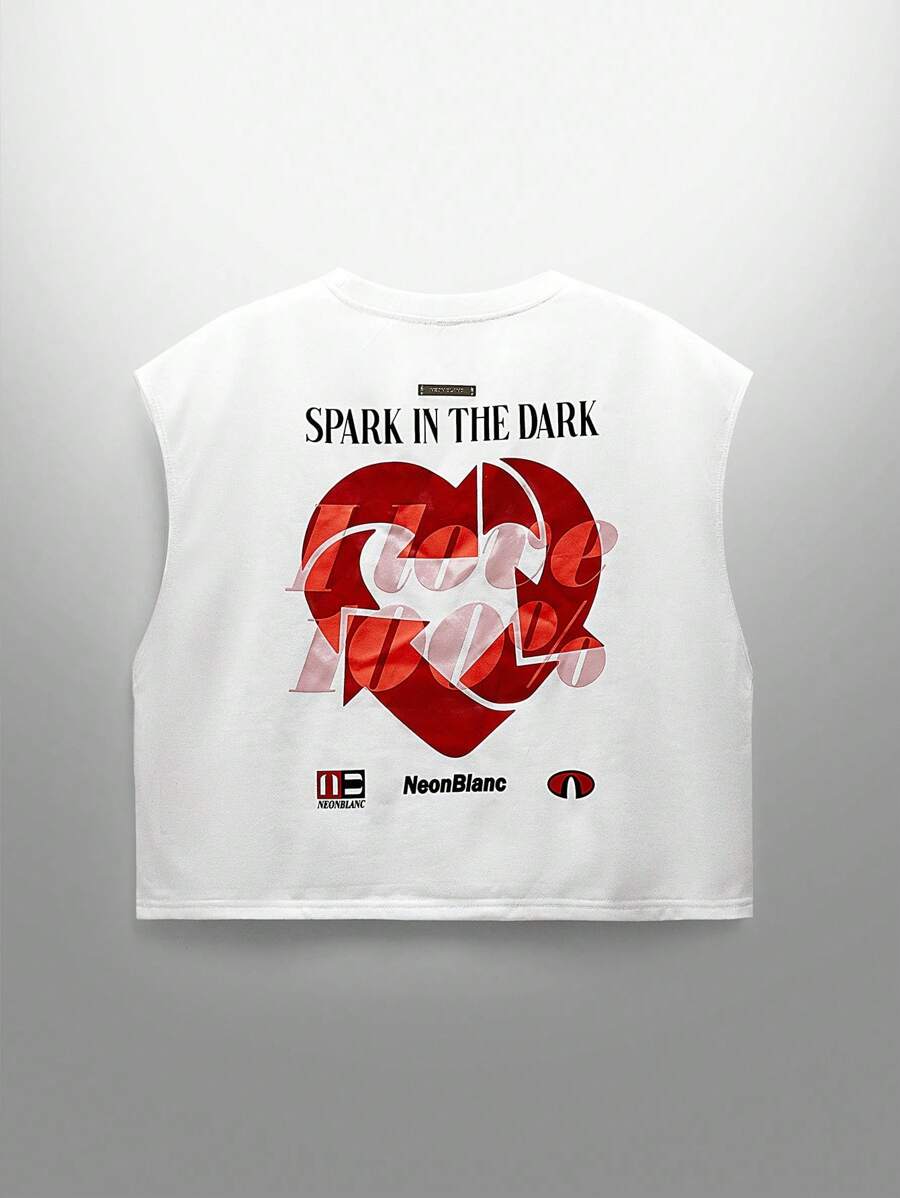 NEON BLANC Áo thun cổ tròn tay ngắn in chữ cỡ lớn cho nam, phù hợp cho mùa hè - trắng - Xem 1