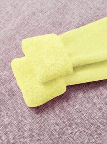 Franclia 高领保暖内衬修身厚毛衣，新款秋冬款针织套头衫 - Butter Yellow - 查看 6