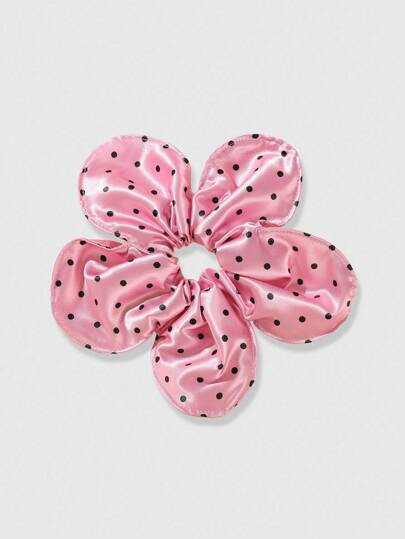 Kawaii 1 pieza Coletero con diseño de girasol de lunares en estilo bohemio, accesorio de cabello minimalista y versátil adecuado para la vida diaria, playa de verano y vacaciones