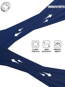 Innovista 女士运动上衣，字母条纹撞色缝线设计，撞色拼接露脐健身上衣，透气网眼露背设计，适合运动健身，秋季日常休闲穿着，跑步、骑行、高强度间歇训练皆宜，舒适实用，时尚优雅。