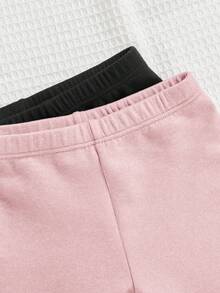 SHEIN 年轻女孩休闲纯色可爱裤子适合年轻女孩秋冬