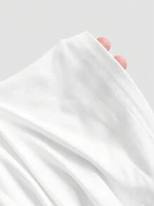 Sweetra 3 件百搭露肩长袖修身短款女式上衣，舒适亲肤，百搭 - 彩色 - 查看 8