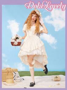 Dola Lovely 新款时尚粗跟女鞋，性感平底派对鞋