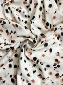 SHEIN Clasi 女式夏季全印花圆领无袖衬衫和阔腿裤两件套 - 彩色 - 查看 7