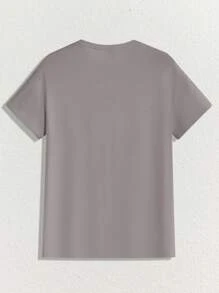 Manfinity NXTstreet 3pcs Pack Men's Knitted Casual Round Neck Short Sleeve T-Shirt - Grey - View 7