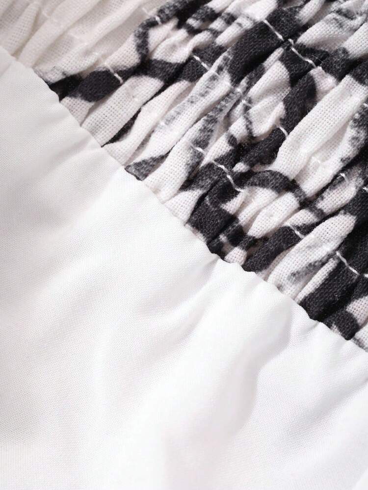 Ditsy Floral Flared Skirt, Casual Holiday Summer Skirt For Women