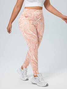 Flexra Jeans de punto elástico de mezclilla sencilla con bolsillos, uso casual diario en tallas grandes - Rosa vieja - Ver 3