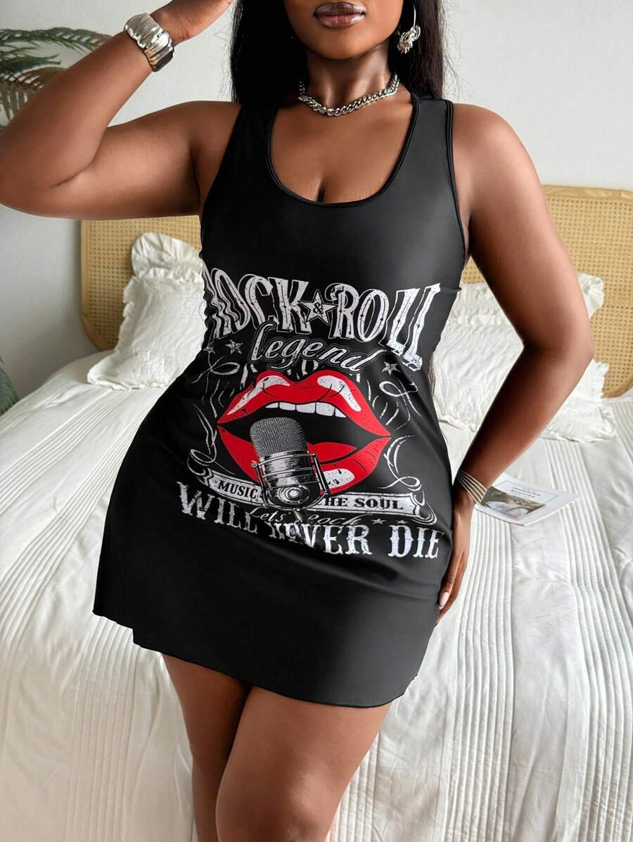 Slaydiva Bata de playa con estampado floral holgada talla grande para mujer - Negro - Ver 1