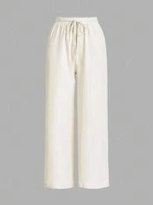 Auralis 大码女士休闲阔腿裤，三件套女士休闲装，夏季度假装 - 紫丁香色 - 查看 5