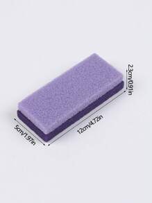 1/4 حجر جلخ البرفش الأرجواني للقدم - مواد البوليوريثان قابلة للكشط والصخر الاحترافي للتقشير للقدم واليدين والجسم - حجر جلخ البرفش للبشرة الصلبة في القدم والندبات ، العناية بالقدم ، إزالة البواسير ، منشفة القدمين ، فرك القدمين ، هدايا عيد الميلاد - الأرجواني - مشاهدة 2