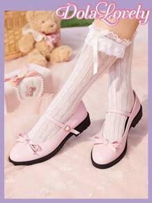 Dola Lovely New Fashionable Women's Chunky Heel Flats, Sexy Flat Party Shoes