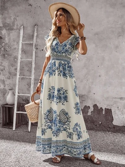 Women's Maxi Dress Summer Dresses For Women Vacation Outfits Woman Country  Concert Outfit Women Summer Clothes