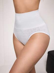 Women's High Waist Slimming Triangle Panty - White - View 3