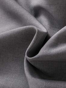 Souflis Souflis 女童白色荷叶边领蝴蝶结装饰泡泡袖和浅灰色 A 字裙，优雅可爱，适合休闲、上学、工作 - 灰色 - 查看 7