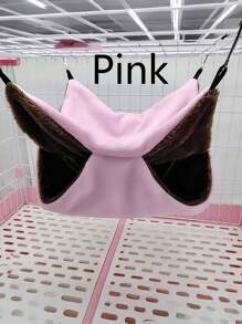 Guinea Pigs Beds 3-Layer Suspending Bed Plush Hamster Hammock Pillow For Winter Comfort Washable Chinchilla Accessory