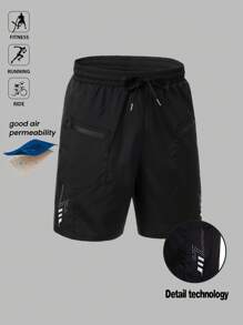 Manfinity Sport Corelite Men's Summer Casual Drawstring Waist Sports Shorts