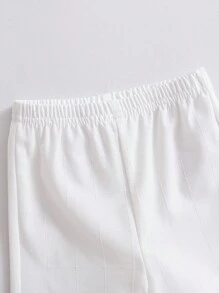 Souflis Souflis Set de 2 piezas para niño pequeño, camisa de manga corta con cuello vuelto y pantalones cortos a cuadros con parche