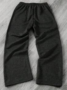 Manfinity Hypemode Men's Lightweight Fleece Sweatpants - Black - View 2