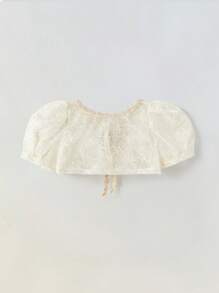 Maija Kids Maija Kids 2件套少女花卉层叠荷叶边吊带连衣裙（带防尘罩） - 粉色 - 查看 8