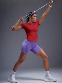 Powerista 透气柔软运动T恤紧身衣健身房女士衬衫