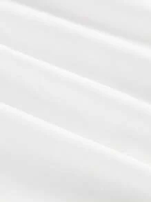 SHEIN MOD Plus Size Women Floral Print Short A-Line Cake Skirt, Cute Embroidery Layered Ruffle Hem Dress, Tie Bow Sash, - White - View 3