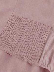 SHEIN Frenchy Große Größen Lässig Einfarben Bandeau Kleid - Pink - Übersicht 5