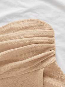 Firerie 女士优雅浪漫时尚通勤性感别致黄色荷叶边抹胸上衣，适合派对、海滩度假、返校、浪漫约会、婚礼季、生日、复活节、春夏季