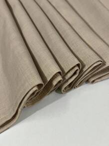 SHEIN Frenchy 大码女式纯色抹胸宽松休闲连衣裙 - 咖啡棕 - 查看 6