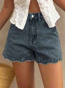 DAZY 女士宽松休闲牛仔短裤，夏日度假风