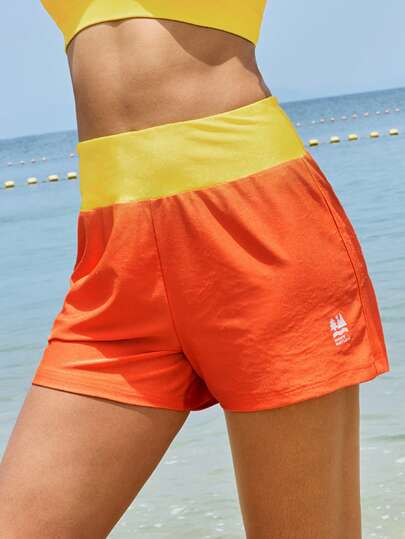 In My Nature 女式夏季拼色户外运动短裤