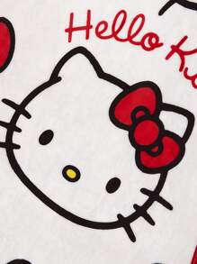 HELLO KITTY AND FRIENDS | SHEIN 1 件可爱卡通图案双面法兰绒毯子、床/沙发套、柔软温暖、可机洗、多种尺寸