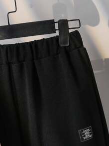 两件套青少年男童休闲长袖套装 - 杏色 - 查看 7