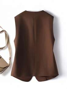 SHEIN LUNE Cardigan in stile vintage elegante e casual con scollo a ciurlo per donna