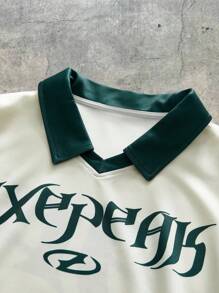 AXEPEAK Áo thun Polo tay ngắn phong cách thể thao - trắng - Xem 3