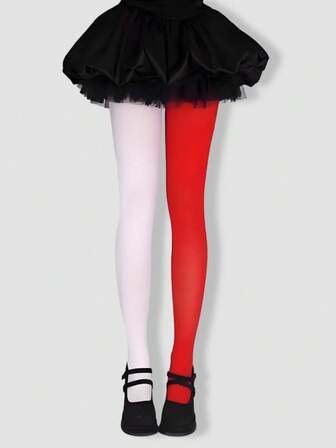 Grunge Punk زوج من جوارب طويلة شفافة و قابلة للشد العالي، جذابة وغير متماثلة الشكل للنساء