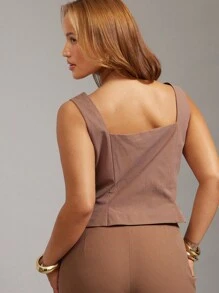 Hauture Plus Sexy Business Office Sweetheart Vest Top