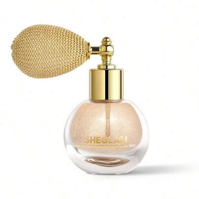 SHEGLAM Go Go Glow Highlighting Body Mist-Champagne Shimmer Brand Beauty Makeup Face Paint Cosmetic For Women Girls Perfect For Spring Summer Ideal For Y2K Fancy Fashion Suitable For Birthday Mother'S Day Gift Rave Party Ready Best Color