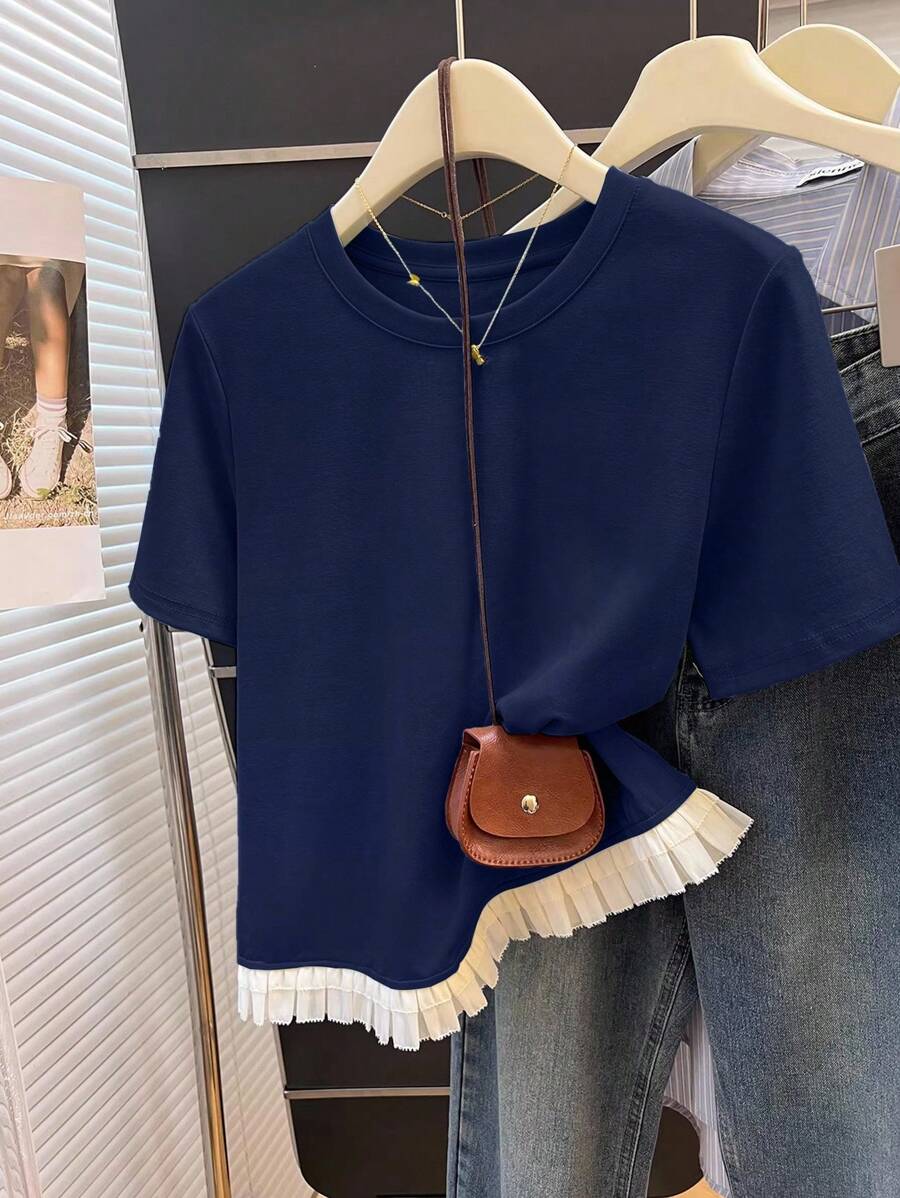 INAWLY 大码女式时尚流苏 T 恤