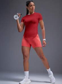 Powerista 透气柔软运动T恤紧身衣健身房女士衬衫