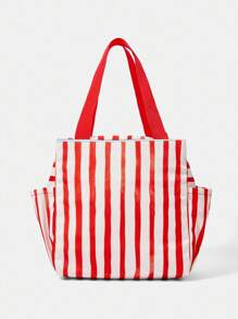 HARRY POTTER X SHEIN 条纹卡通保温午餐袋，户外便携，保护美味餐食，实用又时尚，适合返校和度假 - 紅色 - 查看 5