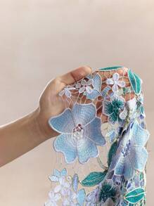 Zanirela Zanirela Blusa elegante de manga larga con botones, con bordado de encaje y flores degradadas, para mujer. Ideal para verano, vacaciones, salidas, festivales, brunch y el verano europeo del otoño. - Multicolor - Ver 9