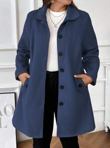 深灰色羊毛夹克 - 霧霾藍 - 查看 6