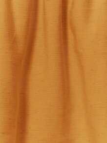 MUSERA Quần ống rộng cạp chun thấp, chỉ có ở phần dưới, thích hợp cho kỳ nghỉ hè, đi biển, phong cách thanh lịch, boho lãng mạn, kiểu Ibiza, chất liệu vải lanh, thích hợp cho lễ Phục sinh, trang phục thường ngày. - trái cam - Xem 6