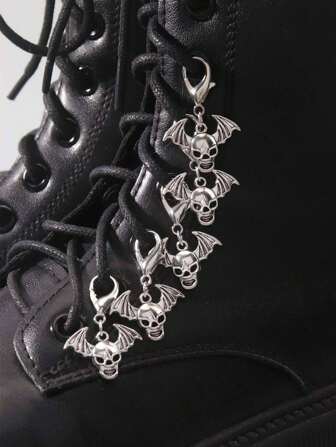 Goth 5 pièces Vintage Charms Gothiques Crânes Punk pour Chaussures DIY
