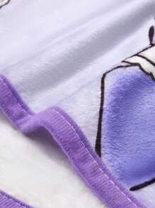 HELLO KITTY AND FRIENDS | SHEIN 1 件可爱卡通图案双面法兰绒毯子、床/沙发套、柔软温暖、可机洗、多种尺寸